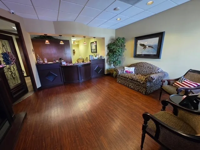 Front desk and reception at Kingwood Heritage Dentistry